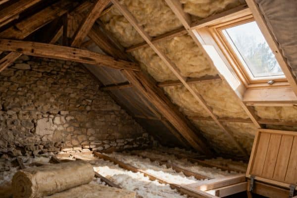 exemple d'isolation de grenier