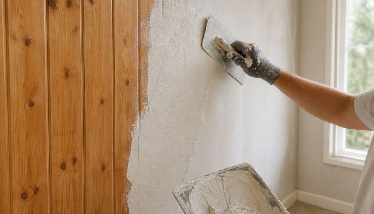 Rénovation murale en cours