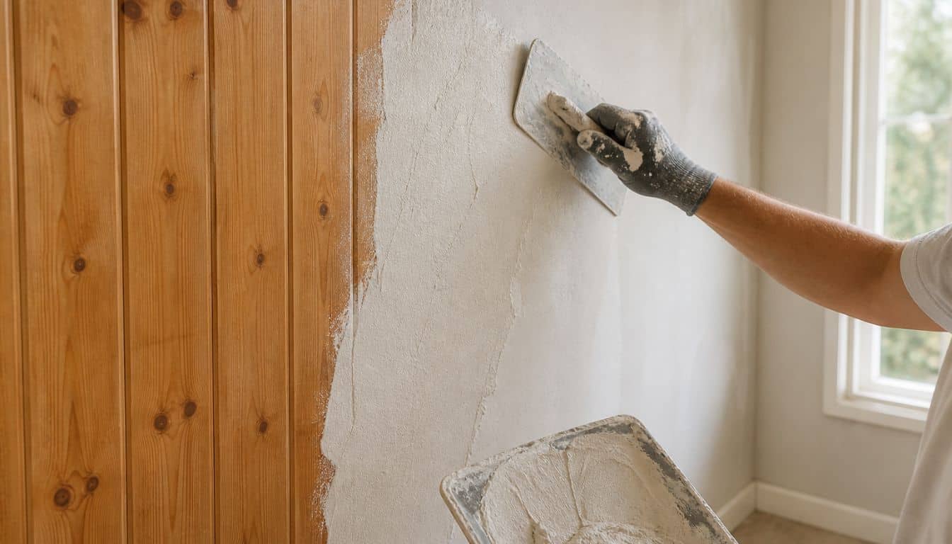 Rénovation murale en cours
