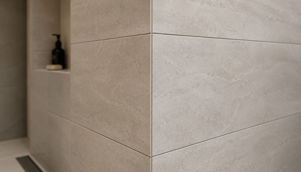 Coin de carrelage moderne et épuré