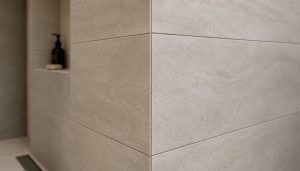 Coin de carrelage moderne et épuré