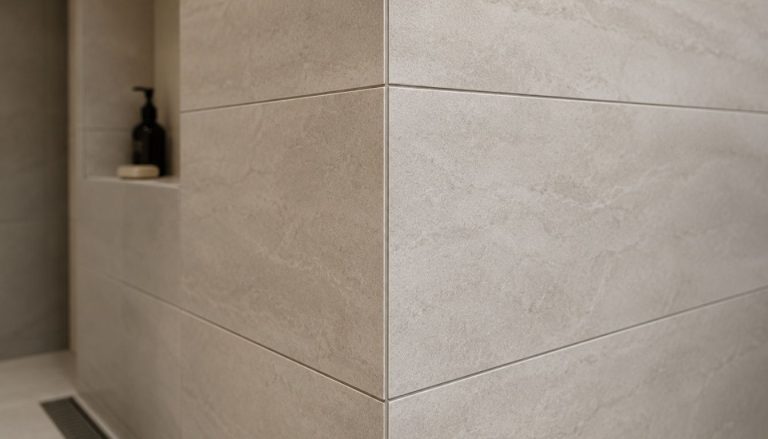 Coin de carrelage moderne et épuré