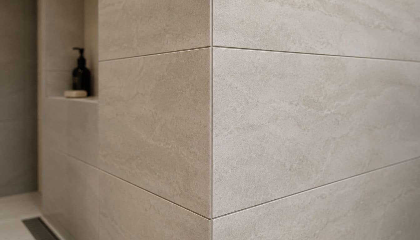 Coin de carrelage moderne et épuré