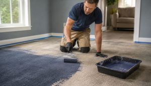 Rénovation de tapis en cours