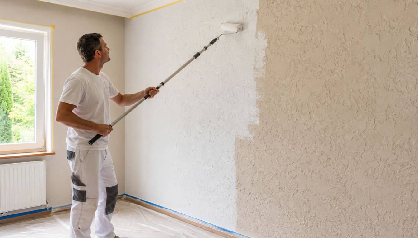 Rénovation intérieure avec peinture fraîche