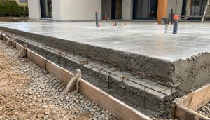 Chantier de construction sous le soleil