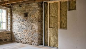 Rénovation intérieure entre pierre et isolation