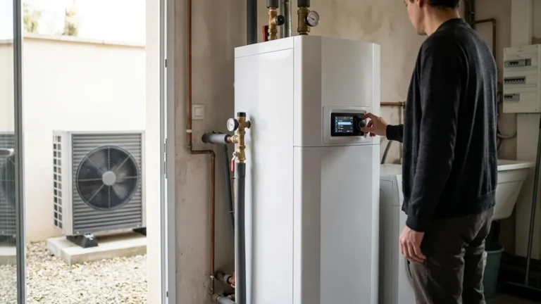 Réglage de l’appoint électrique sur une pompe à chaleur Atlantic dans une maison
