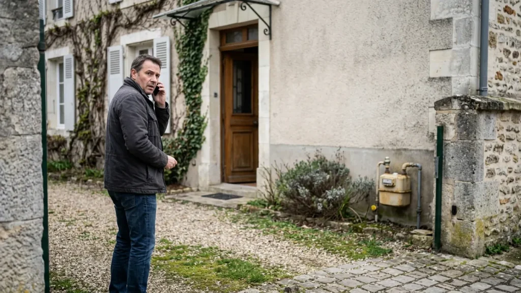 Un habitant appelle à l’extérieur après avoir senti une odeur d’œuf pourri dans sa maison.