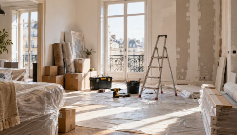 travaux dans un appartement à paris